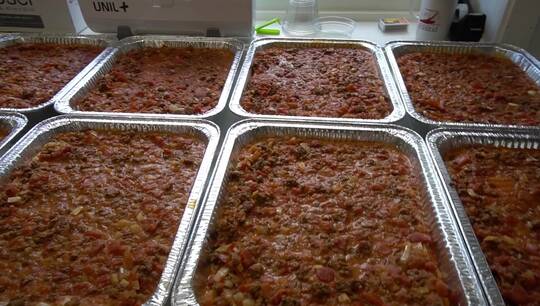1000 porsjoner lasagne 