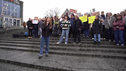 Protesterer mot nedleggelse av musikklinje