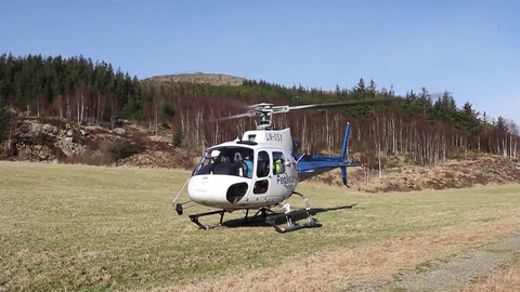 Halsbrekkende helidropp over Skurve