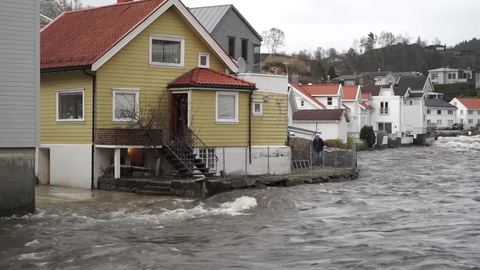 Høy vannstand i Eigersund