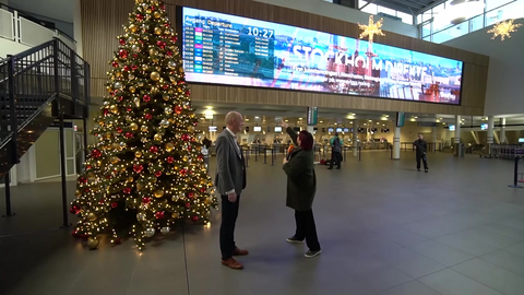 Flyplassen er forberedt på høy juletrafikk