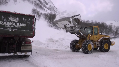 Enorme mengder snø på Stavtjørn