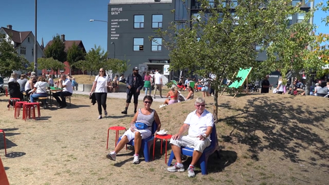 Avslappende på Spiselig Byfest