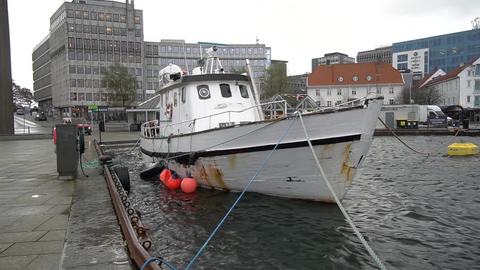 Båt ødelagt i Vågen