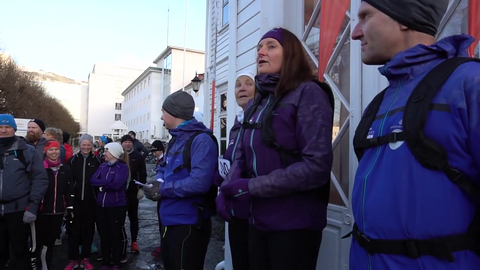 Her starter de treningen til Bergen City Maraton