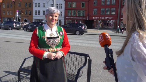 Beate Husa og folket om 17. mai,