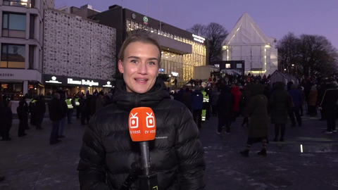 Demonstrerte mot høye strømpriser på torget