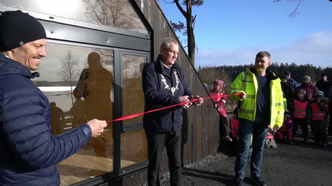 Åpner dagsturhytte i Sandtangen