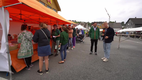 Landbruksministeren på Tomatfestival