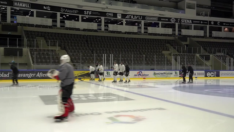 Ukrainsk ishockeylag håper på rekord i DNB Arena