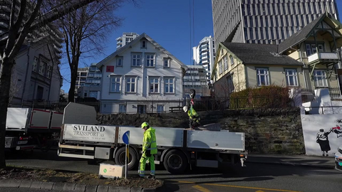 Olav Vs gate stenges for trafikk 